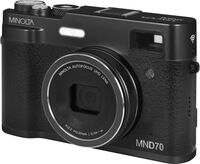 Minolta - Retro MND70 48.0 Megapixel 5K Video Digital Camera with Dual Lens - Black - Angle