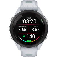 Garmin - Forerunner 265S GPS Smartwatch 42 mm Fiber-reinforced polymer - Black/Whitestone - Angle