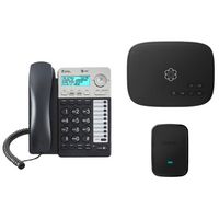 Ooma - Home Office Phone Bundle with 2 Lines, 3-Way Conferencing, and Internet Home Phone Service... - Angle
