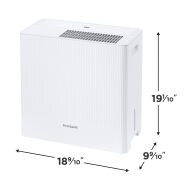 Frigidaire - 4500 Sq Ft 50 Pint Dehumidifier with Pump - White - Angle