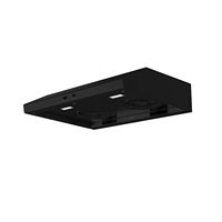 Zephyr - 36 inches - Externally Vented - Under cabinet Range Hood - Black - Angle