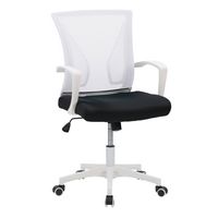 CorLiving - Workspace Mesh Back Office Chair - White and Black - Angle