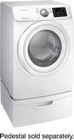 Samsung - 7.5 Cu. Ft. Stackable Gas Dryer with 9 Cycles - White - Angle