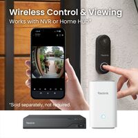 D340P Wired PoE Smart Video Doorbell Camera 2K+ 5MP with Chime, Pre-Record, Works with Reolink NV... - Angle