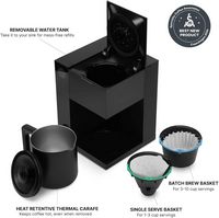 Fellow - Aiden Precision Coffee Maker - Black - Angle