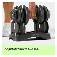 BowFlex - Results Series 552 SelectTech Dumbbell Pair - Black - Angle