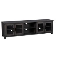 Fremont TV Bench with Glass Cabinets for Most TVs up to 95