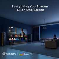 Vankyo - V700 Neo 1080P Projector with Google TV and Dolby Audio Full HD - Gray - Angle