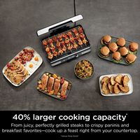 Ninja - Sizzle Pro XL 20-Inch Indoor Griddle & Grill with ProTemp IQ - Silver - Angle