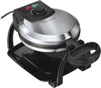 Hamilton Beach - Belgian Style Flip Waffle Maker - BLACK - Angle