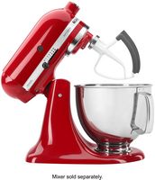 KitchenAid - Flex Edge Beater for 4.5 and 5 Qt. Tilt-Head Stand Mixers - White - Angle