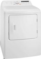 Insignia™ - 7 Cu. Ft. Gas Dryer with Sensor Dry - White - Angle