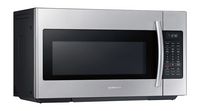 Samsung - 1.8 cu. ft.  Over-the-Range Fingerprint Resistant  Microwave with Sensor Cooking - Stai... - Angle