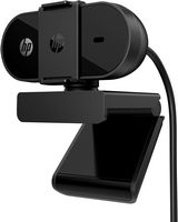 HP - 320 Full HD 1080p Webcam for Laptops and Chromebooks - Black - Angle