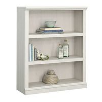 Sauder - 3 Shelf Display Bookcase w/ 2 Adjustable Shelves - Glacier Oak - Angle