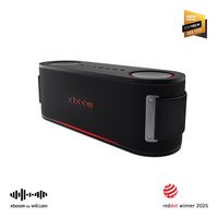 LG - xboom Bounce Portable Bluetooth Speaker - Black - Angle