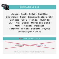 Lectron - Vortex Plug Tesla Supercharger to CCS Electric Vehicle (EV) Adapter - up to 1000V - Black - Angle