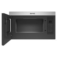 Maytag - 1.1 Cu. Ft. Over-the-Range Microwave with Flush Built-in Design - Stainless Steel - Angle