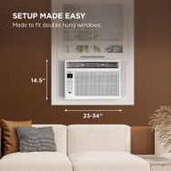 TCL - 250 Sq. Ft. 6,000 BTU Window Air Conditioner - White - Angle