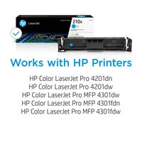 HP - 210A Standard Capacity Toner Cartridge - Cyan - Angle