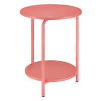 OSP Home Furnishings - Elgin Accent Table - Coral - Angle