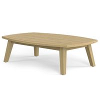 Simpli Home - Parkside Outdoor Coffee Table - Light Teak - Angle