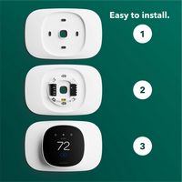ecobee Trim Plate - Made for ecobee Smart Thermostat Essential - Programmable Wi-Fi Thermostat Ac... - Angle
