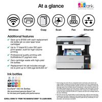 Epson - EcoTank Pro ET-5170 Wireless All-in-One Supertank Printer - White - Angle