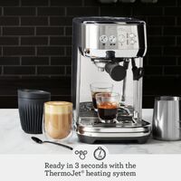 Breville - the Bambino Plus Espresso Machine with 15 bars of pressure and Milk Frother - Stainles... - Angle