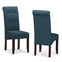 Simpli Home - Cosmopolitan Deluxe Tufted Parson Chair (Set of 2) - Denim Blue - Angle