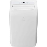 LG - 350 Sq. Ft. Smart Portable Air Conditioner 8,350 BTU - White - Angle
