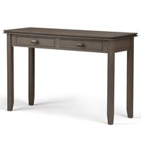 Simpli Home - Artisan Console Sofa Table - Farmhouse Grey - Angle