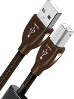 AudioQuest - 10' USB A-to-USB B Cable - Black/Coffee - Angle