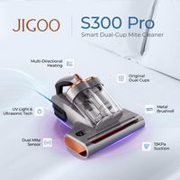 JIGOO - S300 Pro Corded Hand Vacuum with UV Light and Ultrasonic Dust Sensor for Pet Hair - Gray - Angle