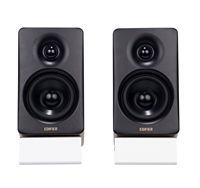 Edifier - M60 Compact Desktop 2.0 Speakers (Pair) - Oak Brown - Angle