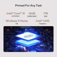 ASUS - V500 Desktop - Intel Core i5 - 16GB Memory - 1TB SSD - Dark Grey - Angle