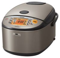 Zojirushi - 10-Cup Rice Cooker - Stainless Dark Gray - Angle