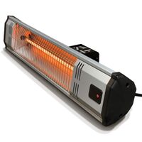 Heat Storm - Tradesman 1500 Watt Weatherproof Infrared Heater, Remote - Gray/Black - Angle