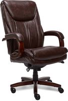 La-Z-Boy - Big & Tall Bonded Leather Executive Chair - Coffee Brown - Angle