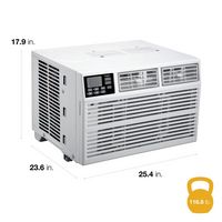 Whirlpool - 1,000 Sq. Ft. 18,000 BTU Window Air Conditioner - White - Angle