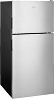 Whirlpool - 18.2 Cu. Ft. Top-Freezer Refrigerator - Stainless steel - Angle