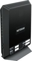 NETGEAR - Nighthawk AC1900 Router with DOCSIS 3.0 Cable Modem - Black - Angle