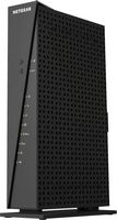 NETGEAR - Dual-Band AC1750 Router with 16 x 4 DOCSIS 3.0 Cable Modem - Black - Angle