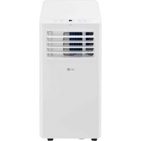 LG - 150 Sq. Ft. Portable Air Conditioner 5,100 BTU - White - Angle