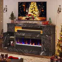 Bestier - Electric Fireplace TV Stand for TVs up to 70