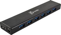 j5create - USB 3.0 7-Port HUB - Black - Angle