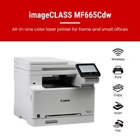 Canon - imageCLASS MF665Cdw Wireless Duplex Color All-In-One Laser Printer with Fax and 50-Sheet ... - Angle