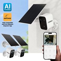 Defender - Solar Powered 4K AI Everwatch Wireless Security Camera with 3W Solar Panel, AI Detecti... - Angle
