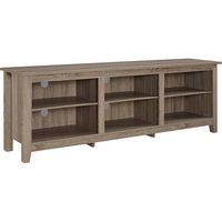 Walker Edison - Modern Open 6 Cubby Storage TV Stand for TVs up to 78