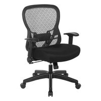 OSP Home Furnishings - Professional R2 SpaceGrid Back Manager’s Chair with Adjustable Lumbar Supp... - Angle